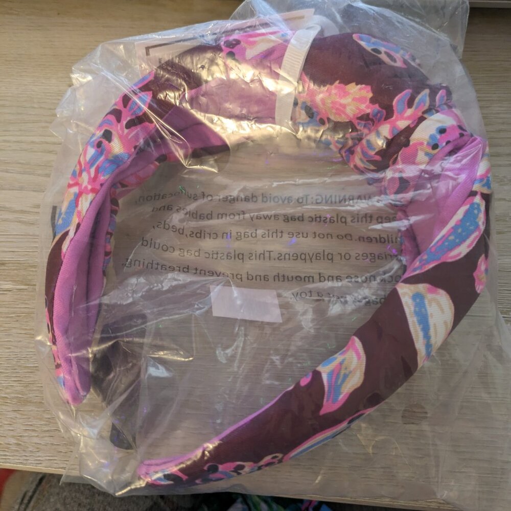 NWT Lilly Pulitzer Wide Knotted Headband - Amarena Cherry with a Twist
